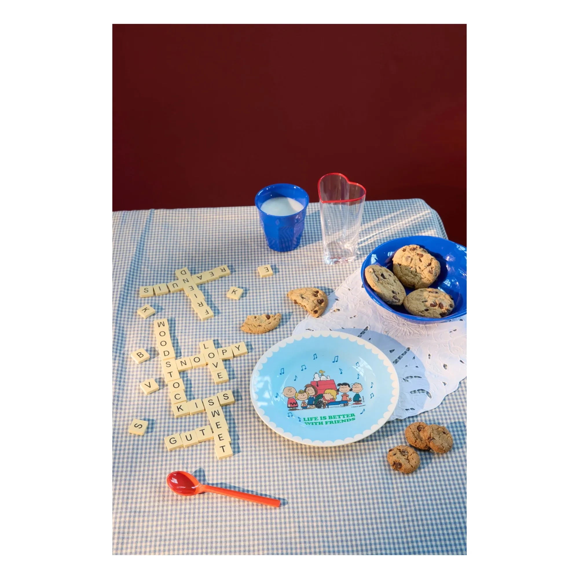 Rice – Life Is Better Together Melaminteller – Rice x Snoopy | Blau