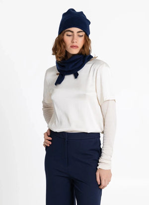 Smallable Woman - Clocker Merino-Wollmütze | Marineblau