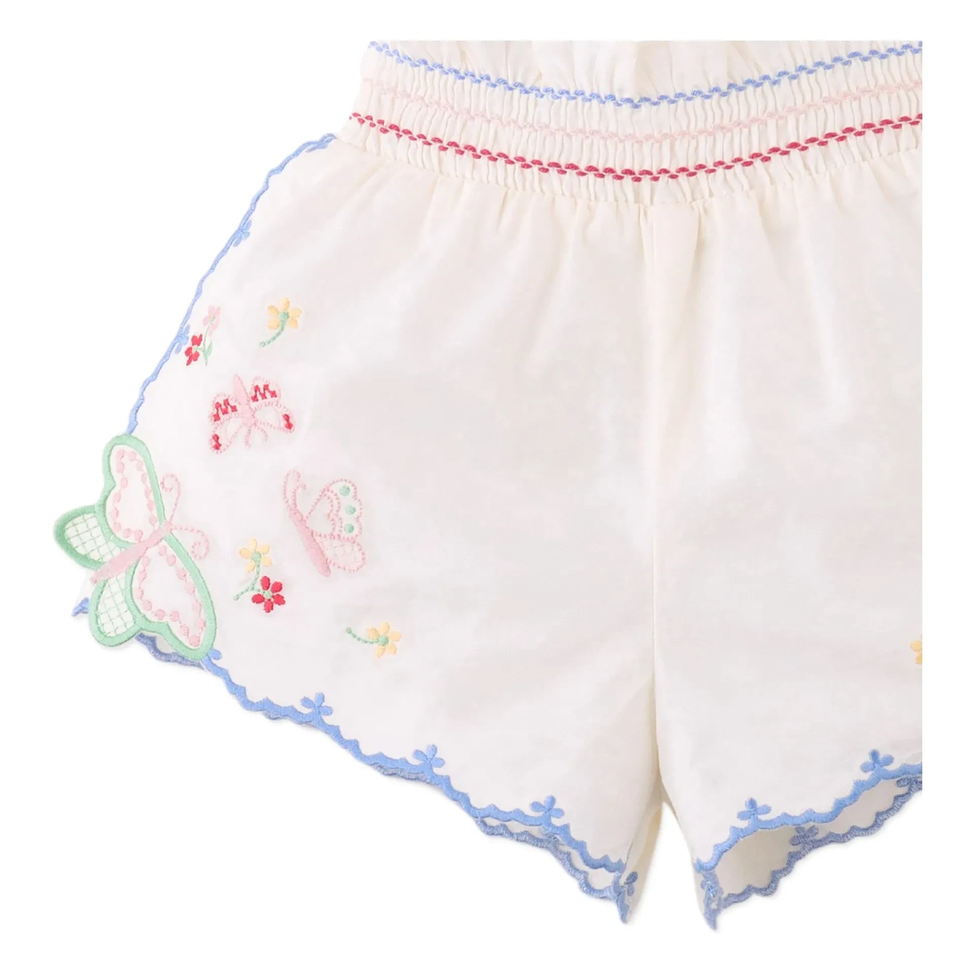 Gingersnaps - Jisoo Bestickte Baby Shorts | Weiß