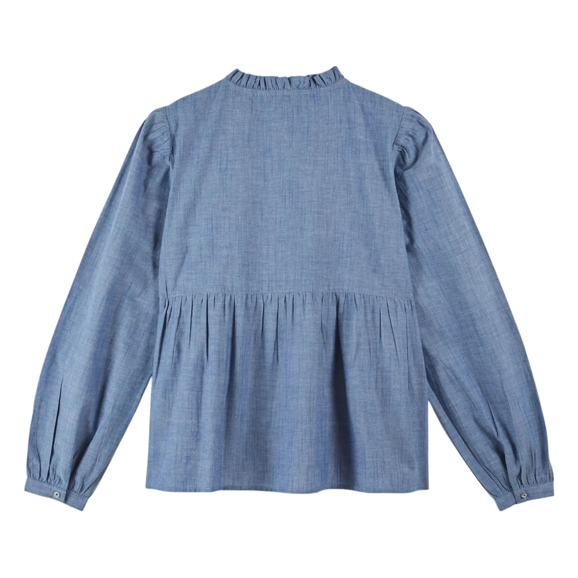 Emile et Ida - Mavi Chambray Pamuk Bluz | Mavi