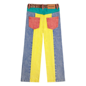 Bobo Choses - Organic Cotton Jeans mit Farbblock | Gelb