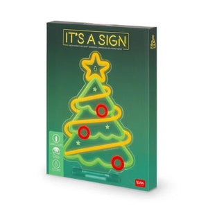 Legami - Weihnachtsbaum Weihnachts-LED-Neon-Schild - Es ist ein Schild