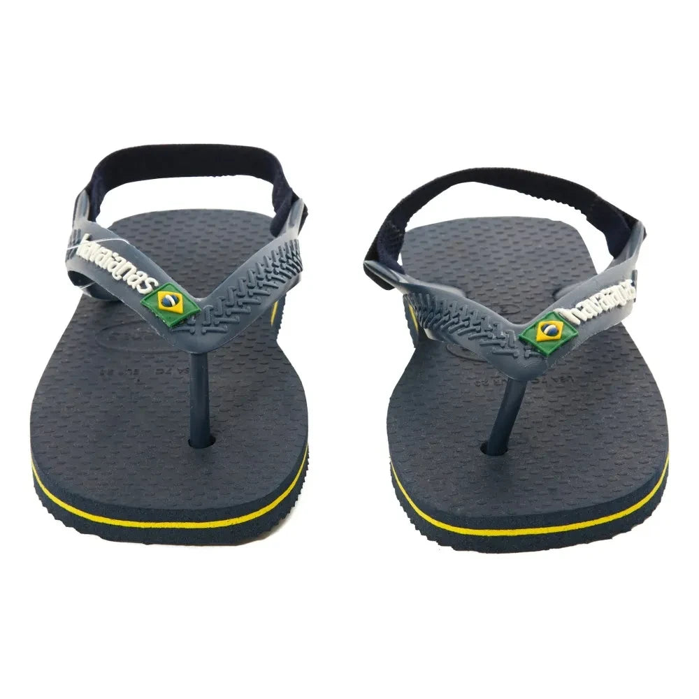 Havaianas - Logo Brasil Baby Zehentrenner | Nachtblau