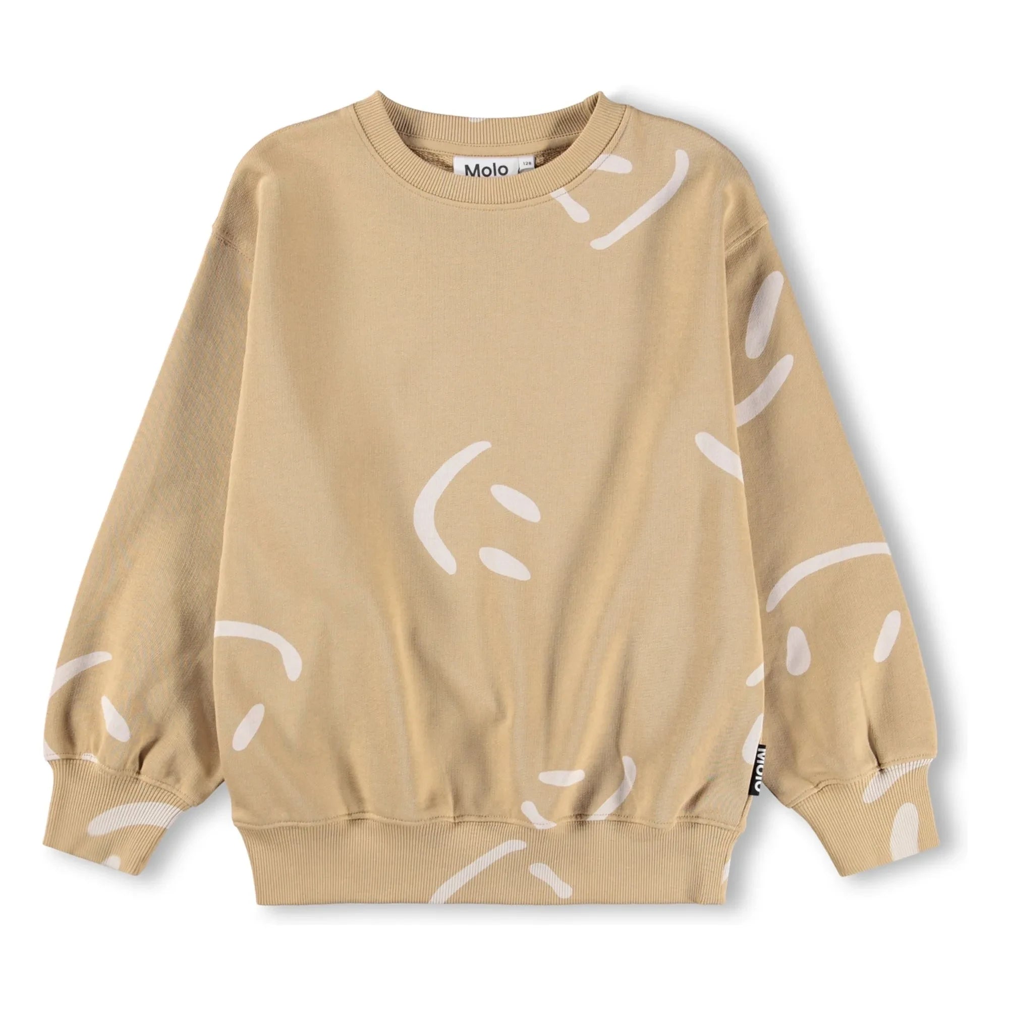 Molo - Monti Smiles Bio-Baumwoll-Sweatshirt | Beige