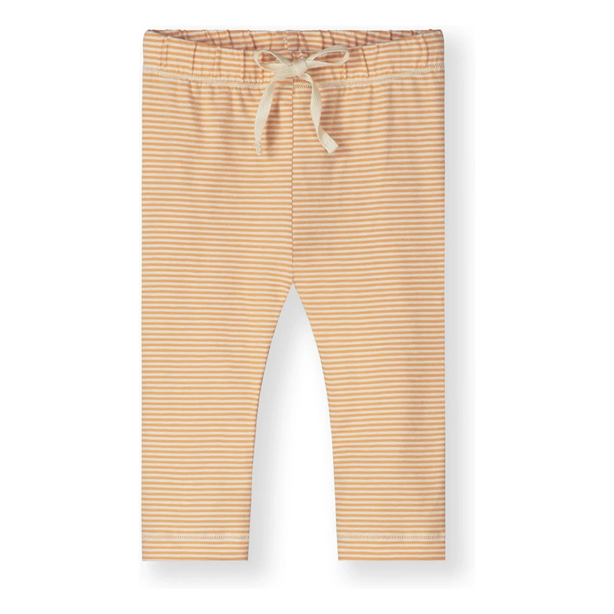 Gray Label - Gestreifte Leggings aus Bio-Baumwolle | Aprikose