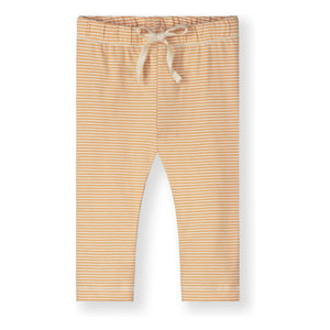 Gray Label - Gestreifte Leggings aus Bio-Baumwolle | Aprikose