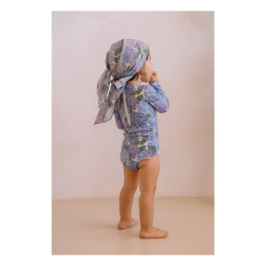 Studio Bohème - Josepha Langarm Schwimmanzug Blumen Recycelte Fasern | Lila