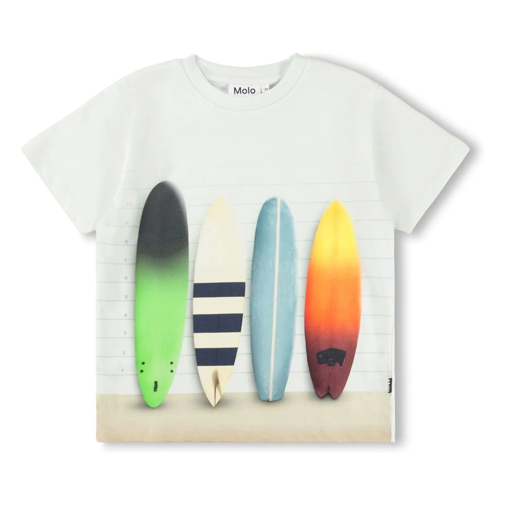 Molo - Riley T-Shirt Surfboards Bio-Baumwolle | Hellblau