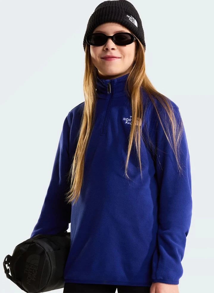 The North Face - Glacier Trucker Stil Kapuzenfleece | Königsblau