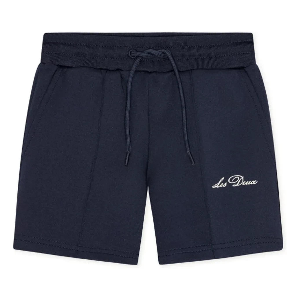 Les Deux - Ballier Crew Jogger Shorts | Navy