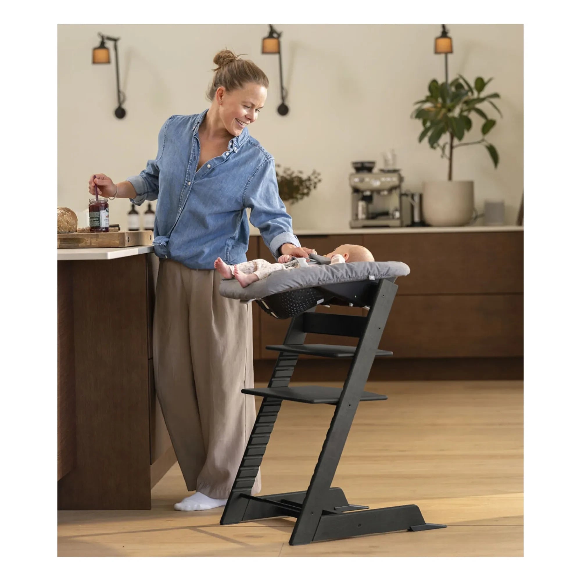 Stokke® - Neugeborenen-Set Tripp Trapp® Babywippe | Dunkelgrau