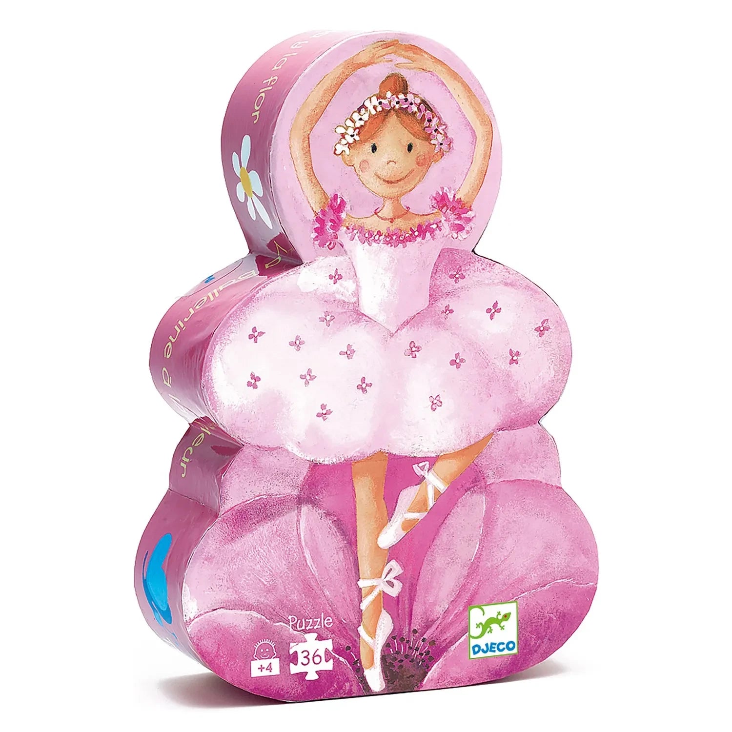 Djeco - "Balerin ve Çiçek" Puzzle - 36 Parça