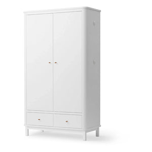 Oliver Furniture - 2 Kapılı Huş Gardırop | Beyaz