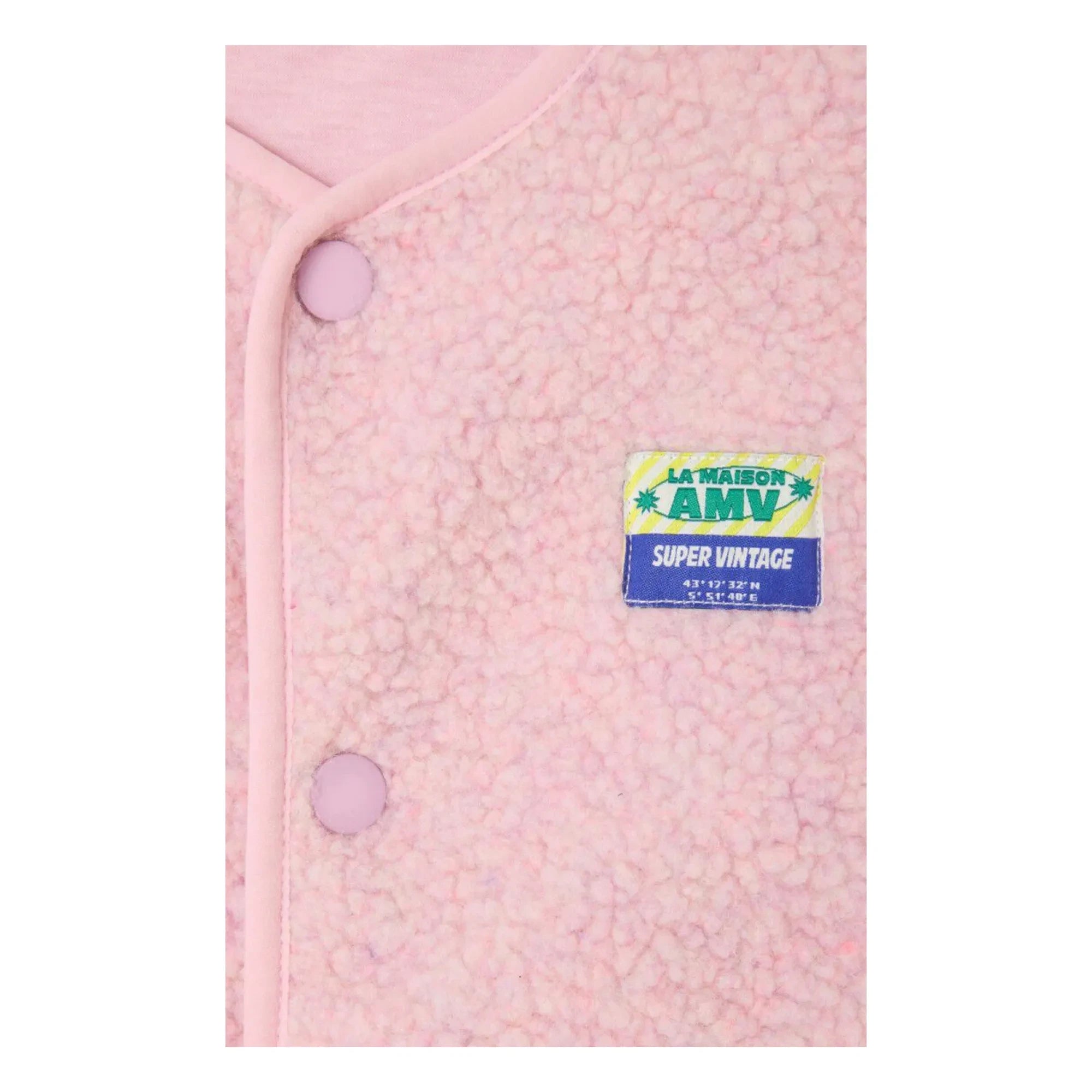 American Vintage - Sherpa Hoktown ärmellose Jacke | Blassrosa
