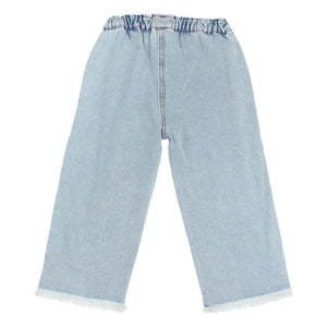 Búho - Links gefärbte, ausgewaschene Jeans | Hellblau