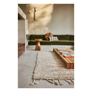 HKliving - Unendlicher Wollteppich | Creme