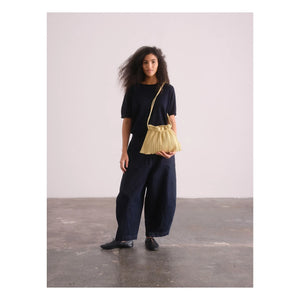 Olend - Muschel Tasche Vegan Leder | Blassgelb