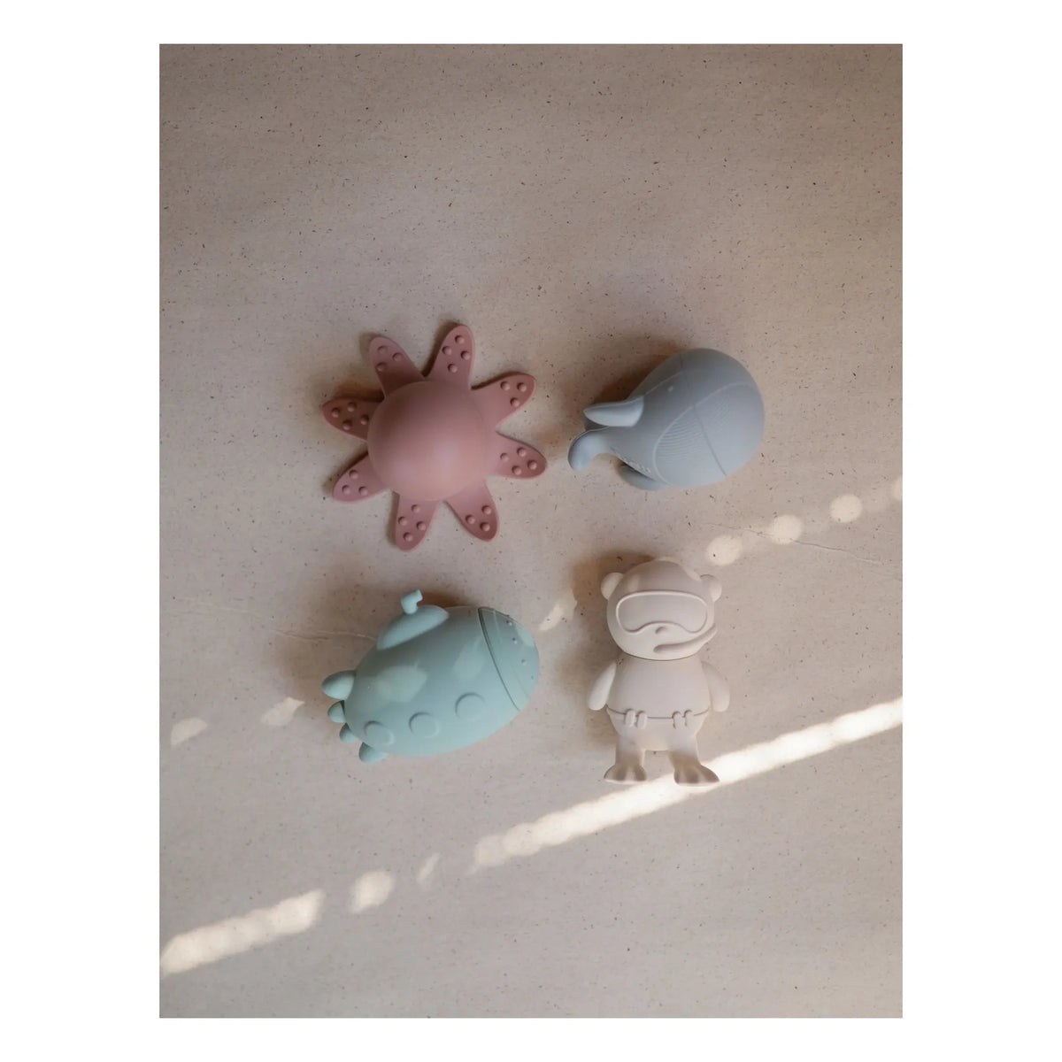 Mushie - Badespielzeug Sealife - 4er-Set