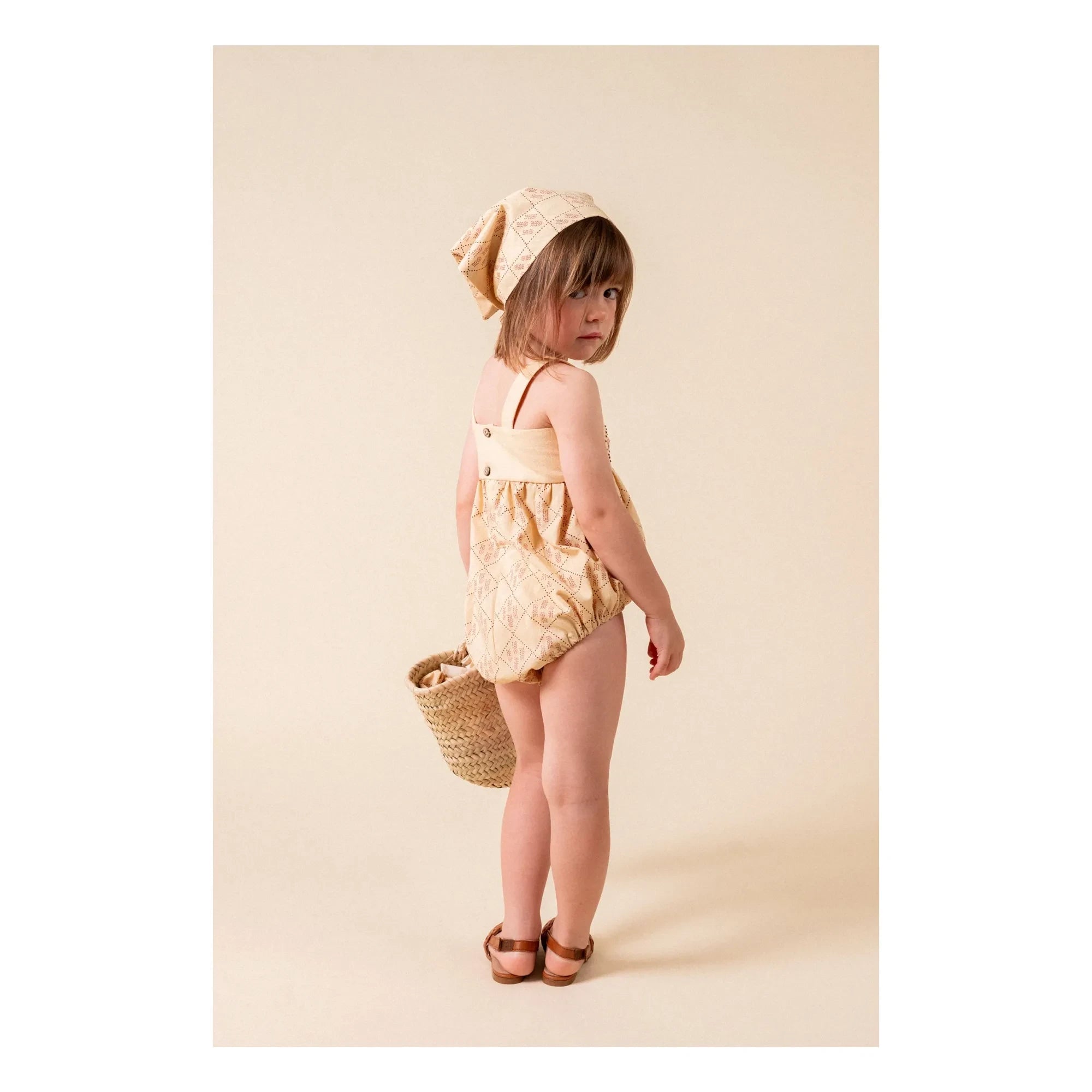 birinit - Castelflorite bestickter Overall | Honig
