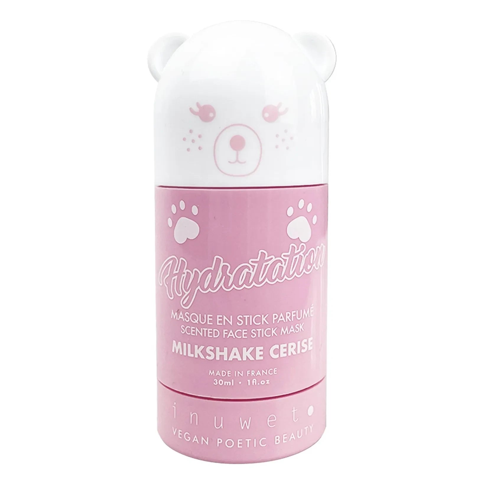 Inuwet - Milkshake Kirsche feuchtigkeitsspendende Tonerde-Stabmaske