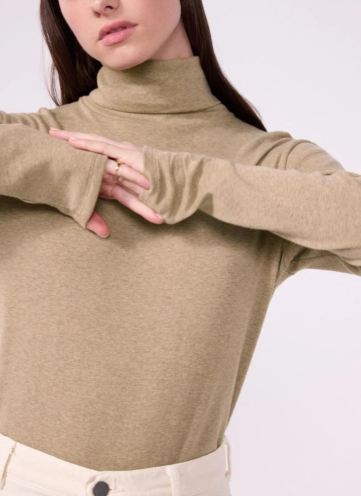 Petit Bateau - Klassischer Rollkragen | Heather beige