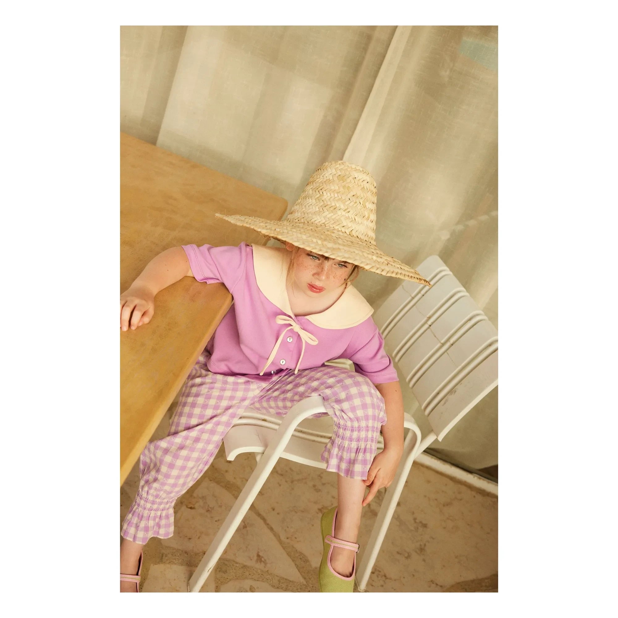 Hallo Simone – Mirliton Vichy Hose | Lavendel