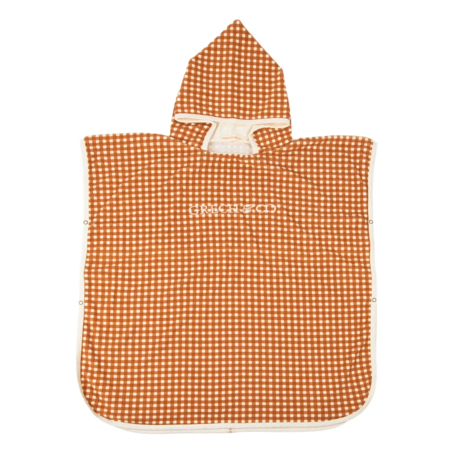 Grech & Co - Badeponcho aus Bio-Baumwolle Vichy | Senf