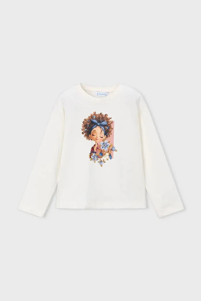 Mayoral Baumwoll-Langarmshirt für Kinder