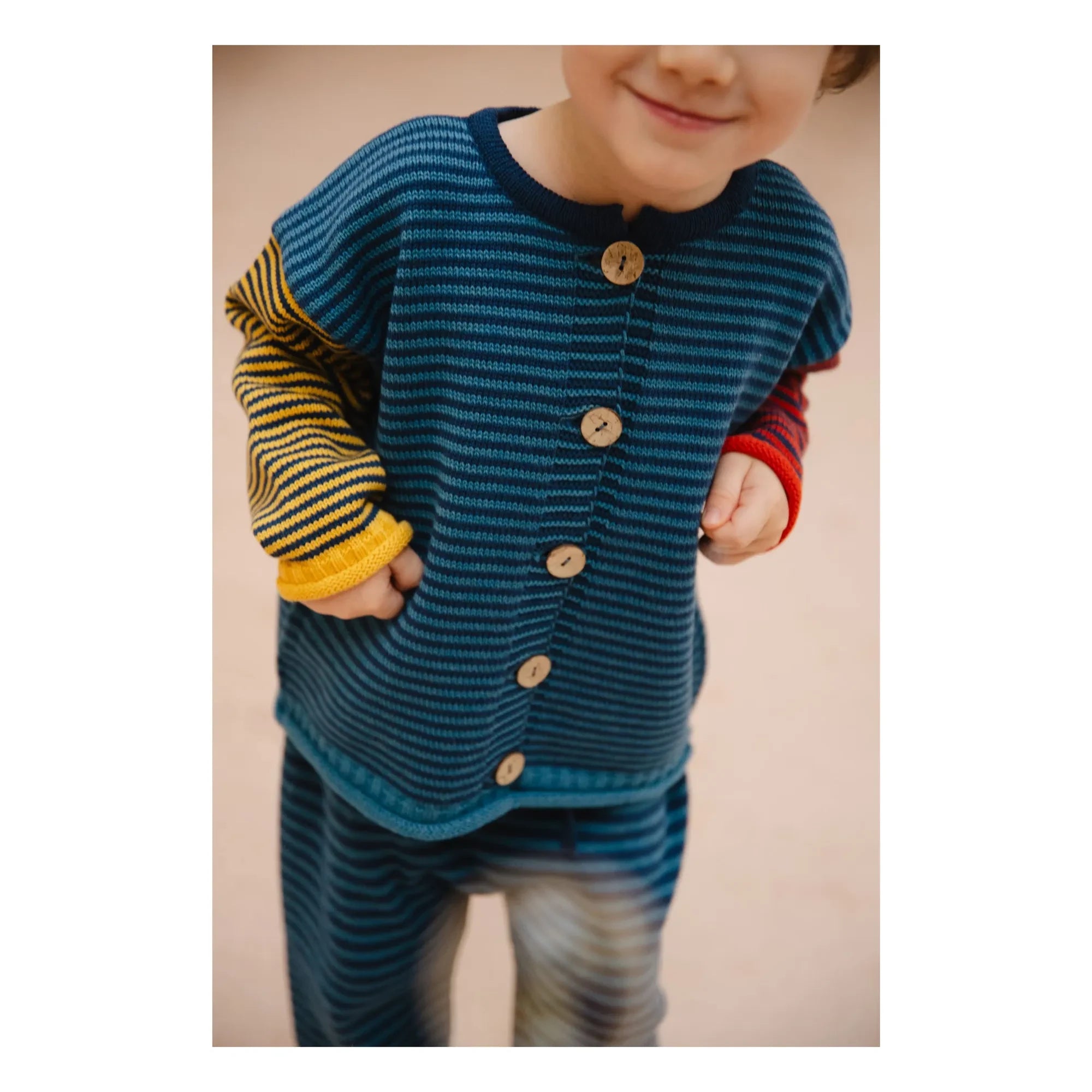 Bayiri - Snail Bio-Baumwoll-Cardigan | Blau