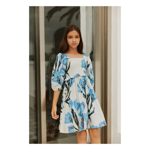 Molo - Chipie Bio-Baumwollkleid mit Blumen | Cremeweiß