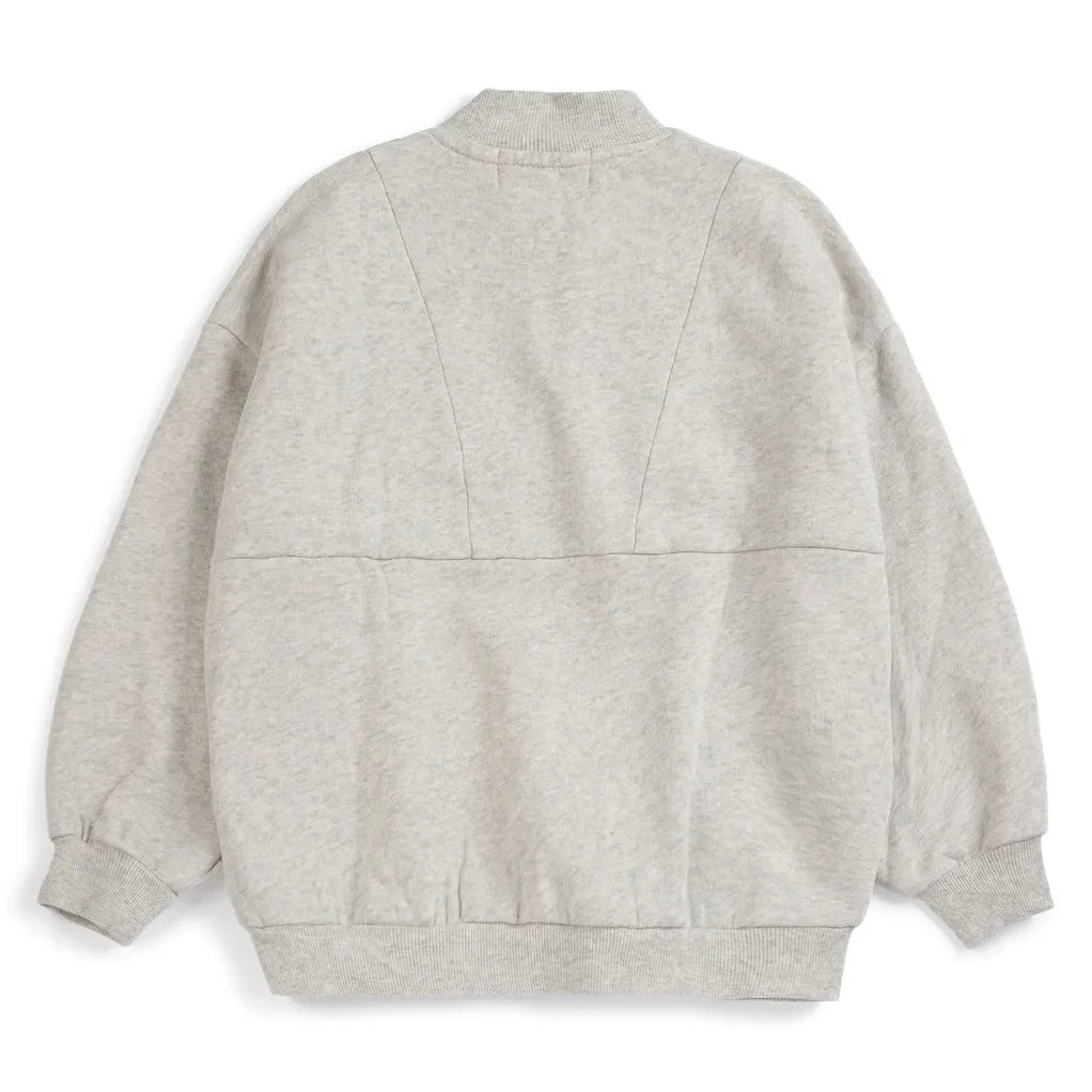 Bobo Choses - Bobo Choses Fermuarlı Sweatshirt Organik Pamuk | Heather Gri