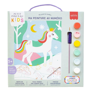 La Petite Épicerie - Malen nach Zahlen für Kinder - Einhorn und Piou