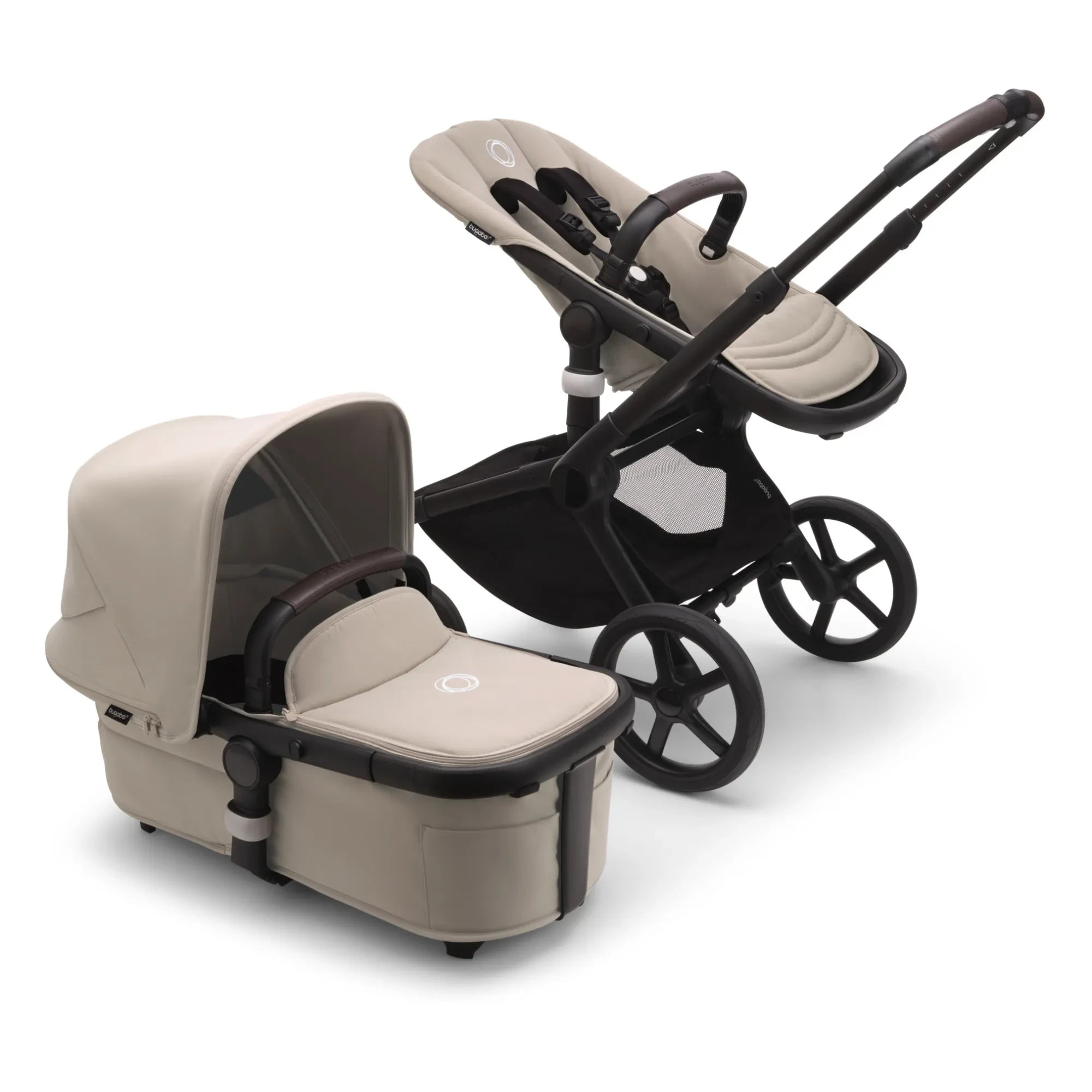 Bugaboo - Bugaboo Fox 5 Geländetauglicher Kinderwagen - Schwarzer Rahmen | Taupe Braun