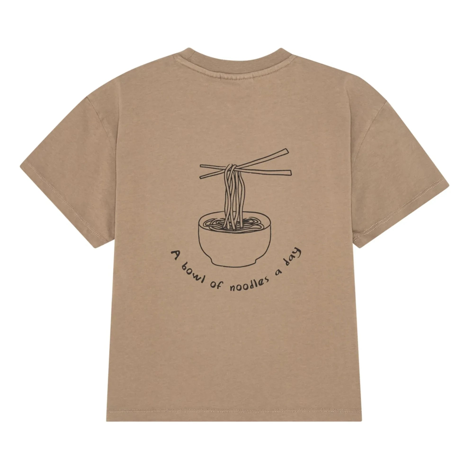 brunobruno nation - Nanna Nouilles Bio-Baumwoll-T-Shirt | Braun