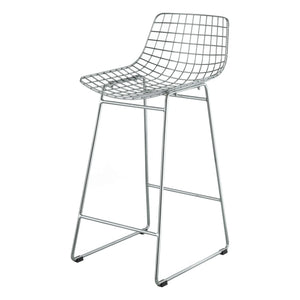 HKliving - Metallbar Taburesi | Krom