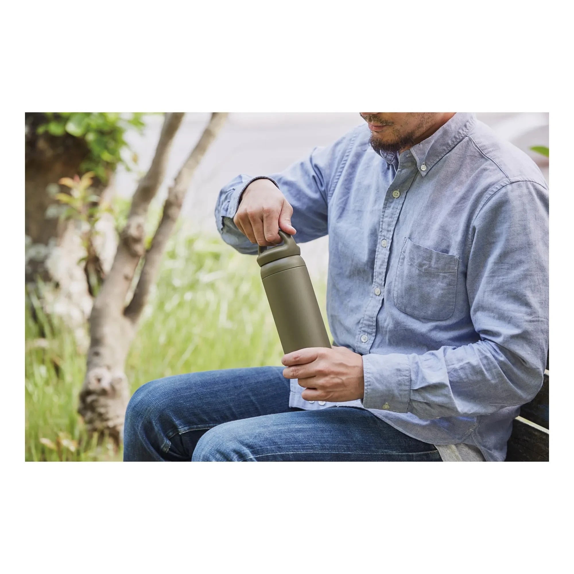 Kinto - Day Off Bottle - 500 ml | Khaki