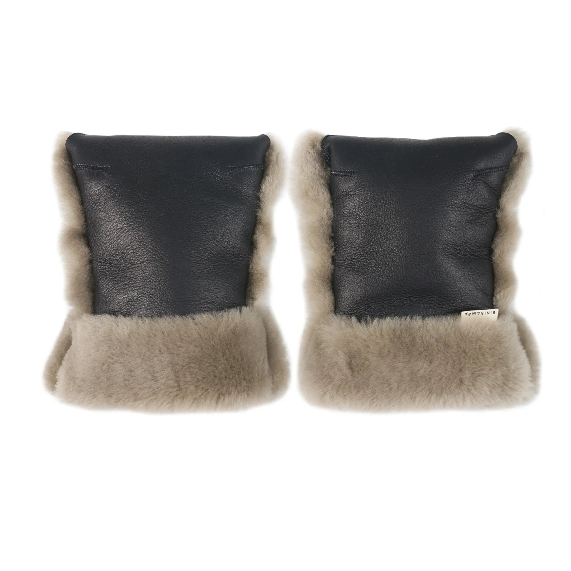 BINIBAMBA - Lammfell-Kinderwagenhandschuhe | Toast
