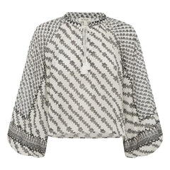 Boteh - Levante Bluse | Grau