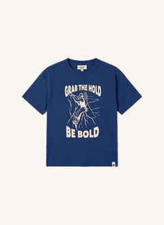 Hundred Pieces - Finn Climb Bio-Baumwoll-T-Shirt | Grau Blau