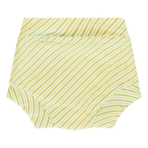 Ina Swim – Lumi gestreifte Badeshorts | Grün