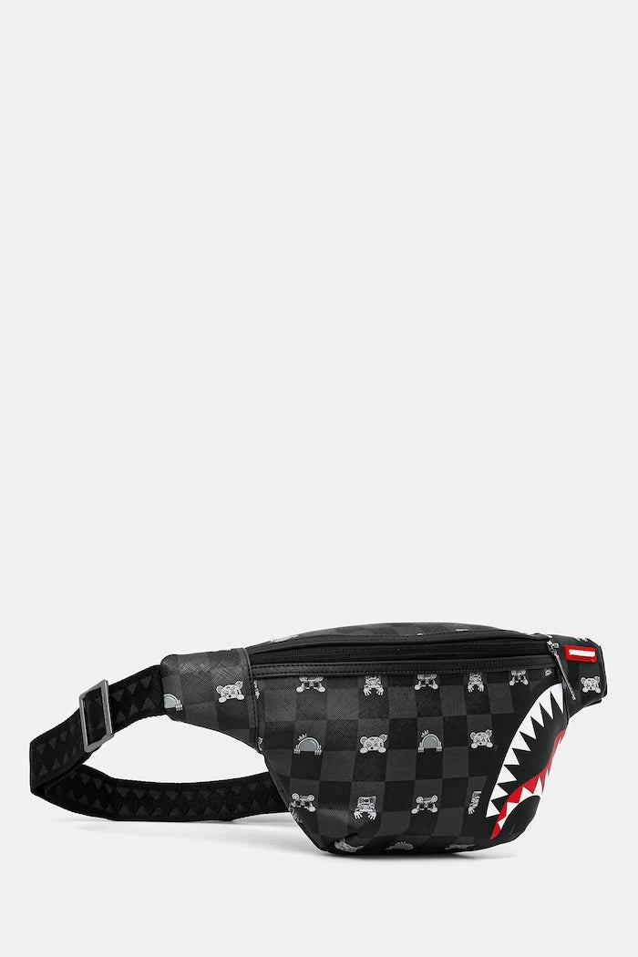 Sprayground - Schwarze Kunstleder-Bauchtasche 910B8912NSZ