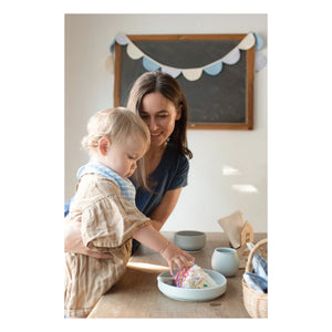 Soft Spot - Bio-Baumwoll Cottage Bandana-Lätzchen - 3er-Set | Blau