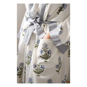 Scarlette Ateliers – Kimono mit Mohnblumenmuster „Clark“ | Weiß