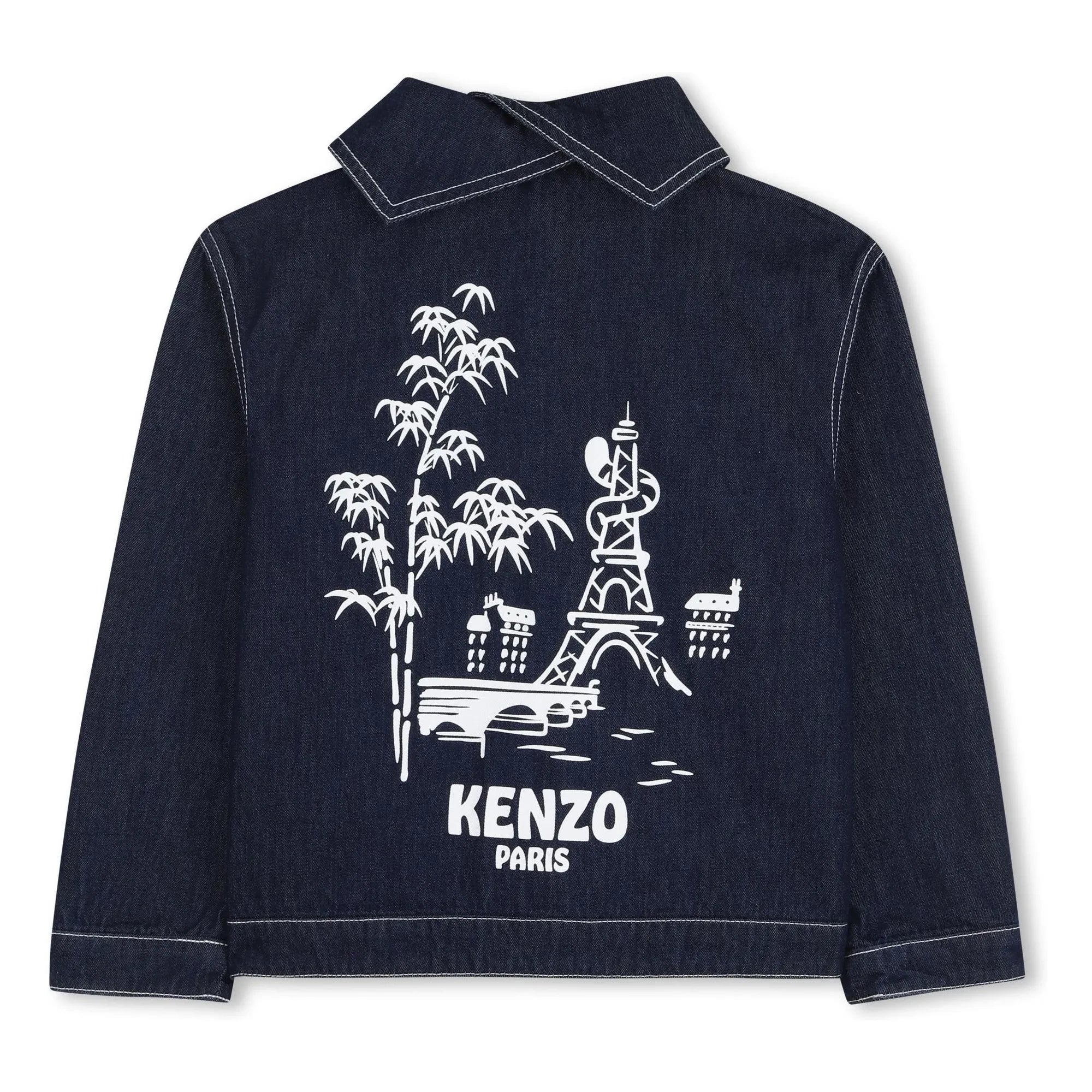 Kenzo - Kenzo Garden Denim Jacke | Dunkelblau