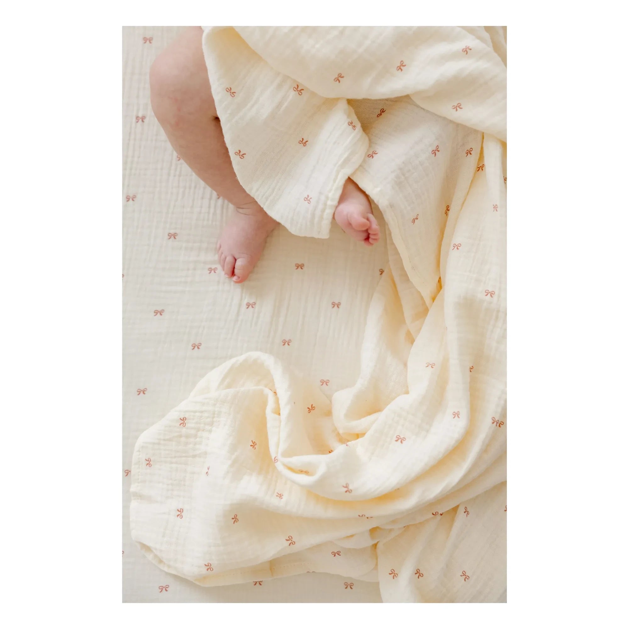 Soft Spot - Bio-Baumwolle Mullwindeln zum Binden | Ecru