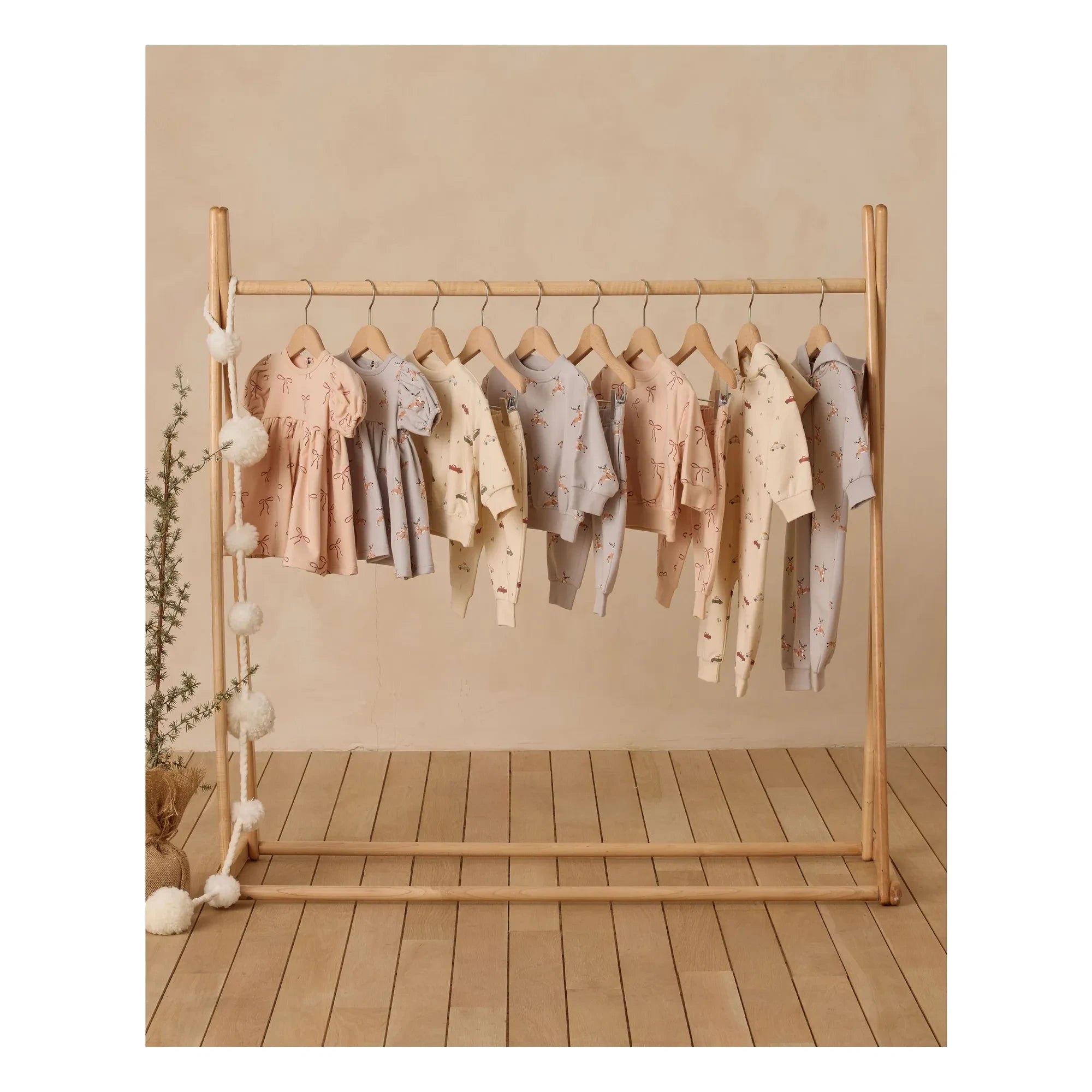 Quincy Mae - Darla Kleid Bio-Baumwolle Knoten | Koralle