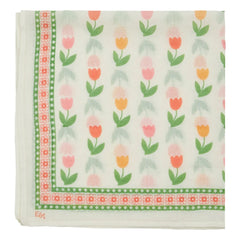 Emile et Ida - Tuch mit Tulpenmuster | Creme