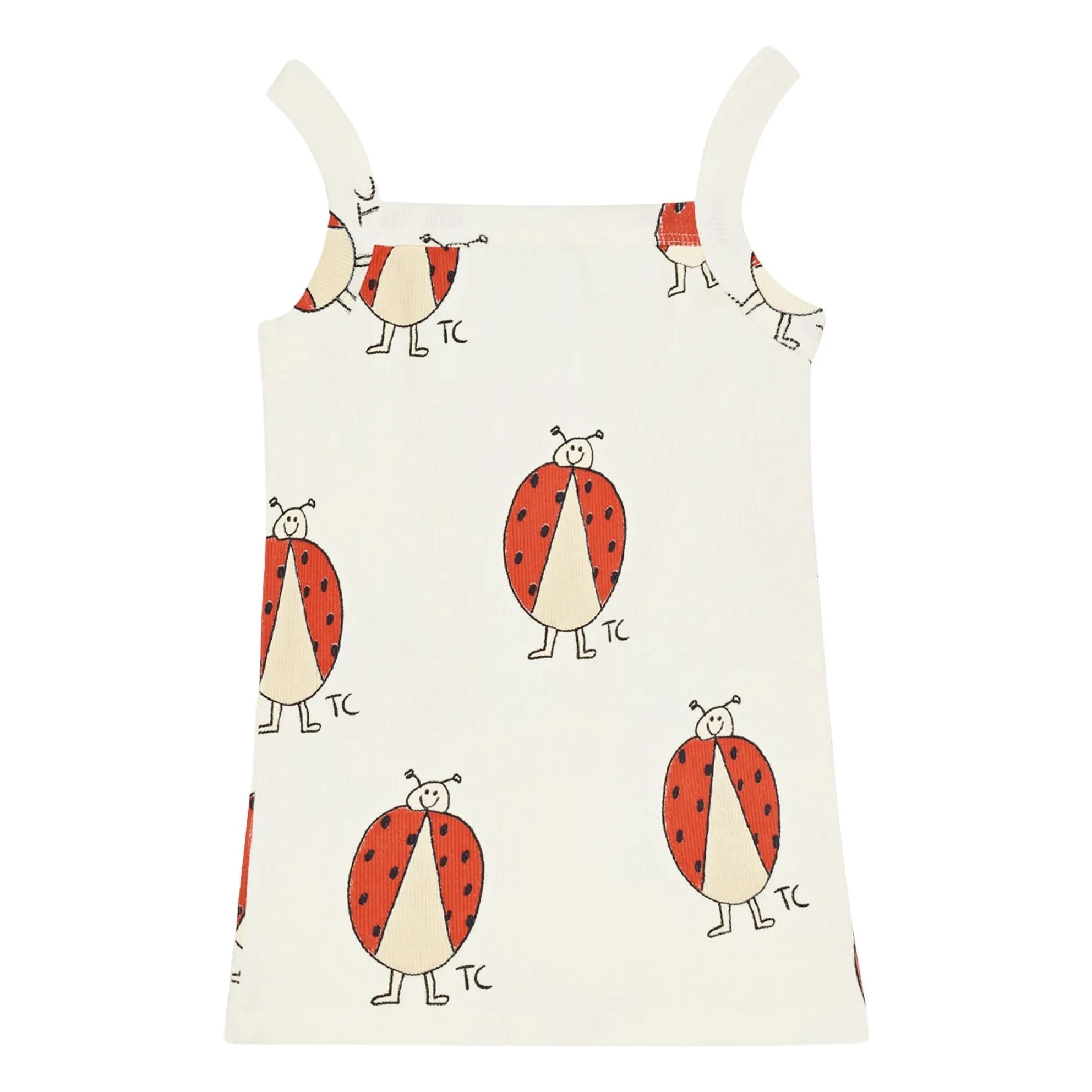 The Campamento - Marienkäfer geripptes Tanktop | Ecru