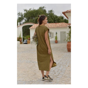 Marlot Paris - Constance Mini Leopard Kleid aus Bio-Baumwolle - Damenkollektion | Braun