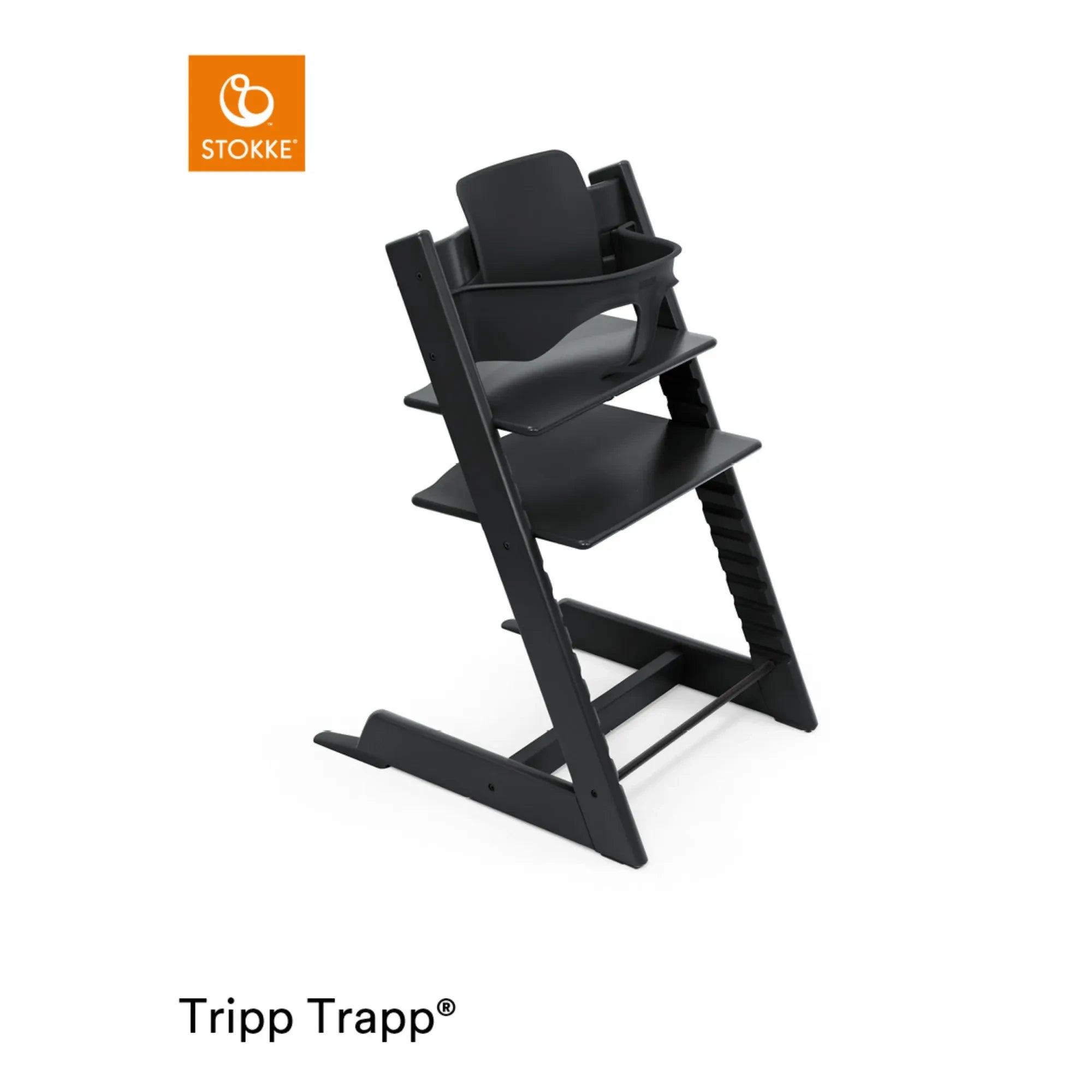 Stokke® – Tripp Trapp® Hochstuhl aus Buche | Schwarz